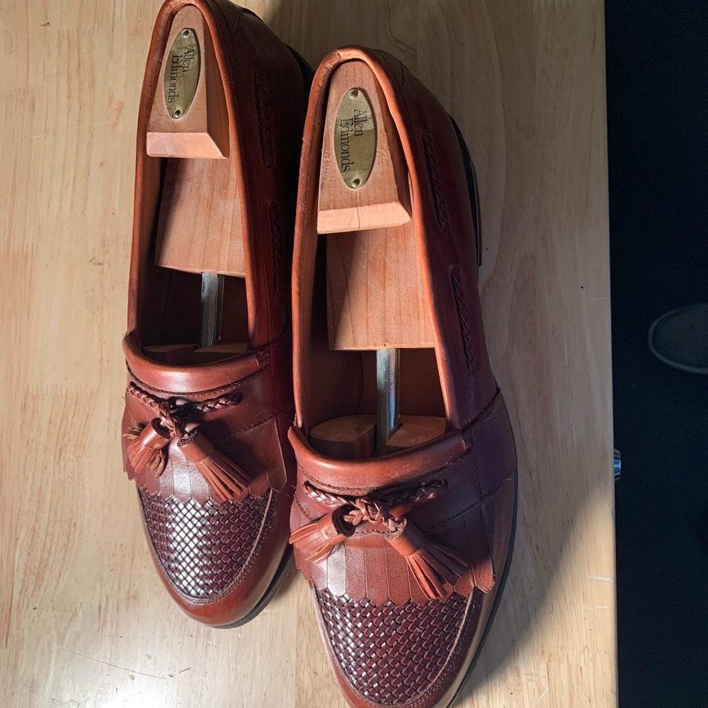 MENS ALLEN EDMOND CODY DRESS SHOES. 10.5C